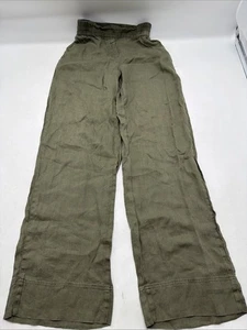 Zara 100% Linen Relaxed Wide Leg Pants . Size XS - Picture 1 of 13