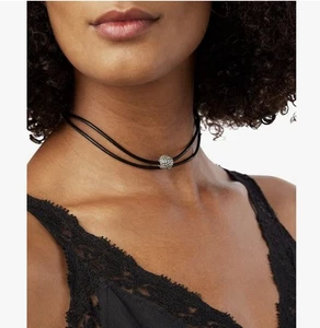 Lucky Brand Women’s Leather Choker Necklace - Picture 1 of 3