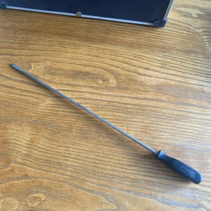 Snap-on SSD4160 18" Shank Black Handle Flat Tip Slot Screwdriver VTG USA! - Picture 1 of 13