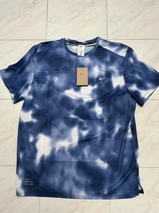 Camicia Uomo L Nike Dri-Fit ADV Running Division Respira Ventilata Blu HJ4148-492 - Foto 1 di 2