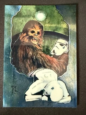 1996 Topps Star Wars: Finest Chromium Series 1 - Chewbacca - #8 - NM - Image 1 of 2