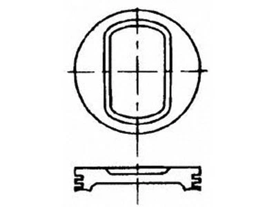 For 1994-2002 Dodge Ram 2500 Piston Sealed Power 38737TRCQ 2000 2001 1995 1996 - Image 1 of 2