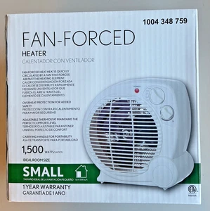 Fan Forced Heater 1500W Electric Portable 3-Heat Settings Adjustable Thermostat - Picture 1 of 7