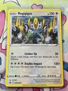 Regigigas - SWSH247 - Pokemon Sword & Shield Promo Ultra Rare Holo Card NM - Picture 1 of 2