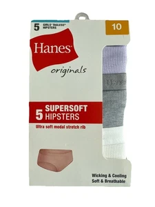 Hanes Supersoft 5 Mädchen Hipster ohne Etikett Größe 10 - Bild 1 von 2