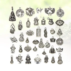  40 Pcs Jewellery Making Charms Necklace Pendant Accessories Craft - Picture 1 of 11