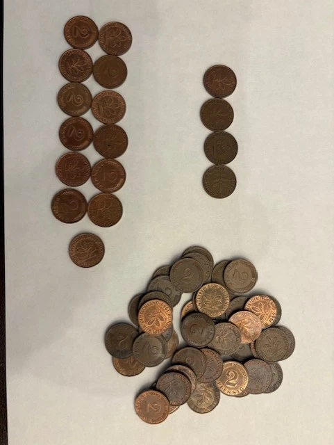 Moneda alemana de 2 peniques 1971 F Foto 1 de 1