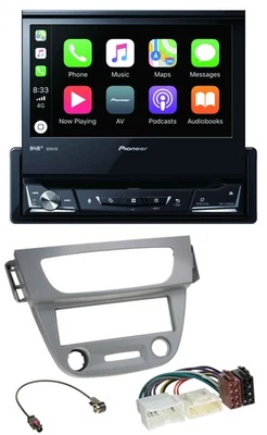 Pioneer DVD Bluetooth DAB USB MP3 Autoradio für Renault Megane 3 (12-14) - grau - Bild 1 von 4