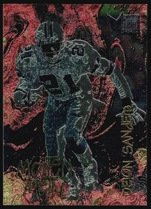 1996 Fleer Metal Molten Metal DEION SANDERS #9 - Bild 1 von 2