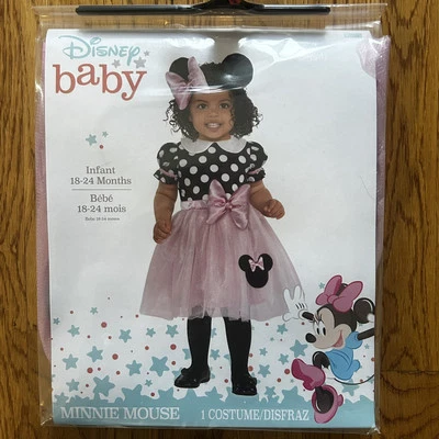 DISNEY BABY MINNIE MOUSE Infant 18-24 mo. 2-pc. Costume Dress-Up - BNIP - Image 1 of 2