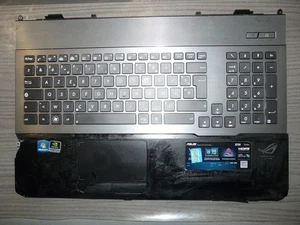 Repose poignée et Clavier Azerty FR rétro éclairé - Top Case - ASUS ROG G75 V - Afbeelding 1 van 13