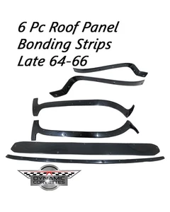 1963-1964 Corvette - 6 Pc Roof Panel Bonding Strips -Grey Fiberglass - Bild 1 von 11