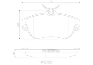 1 x BREMBO Brake Pad Set disc brake P86007N - Picture 1 of 4