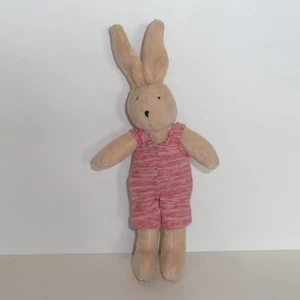 Doudou Lapin Moulin Roty - Petit modèle - Salopette rayé - Imagen 1 de 1