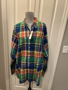 Polo Ralph Lauren Hombre Camisa a Cuadros Abotonada Talla XXL - Imagen 1 de 6