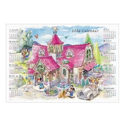 Tenyo 1000-Piece Jigsaw Puzzle Disney 2026 Calendar Jigsaw Puzzle Welcome Home! - Image 1 of 4