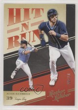 2019 Panini Leather & Lumber Hit-N-Run Holo Gold /10 Kevin Kiermaier #HNR-7