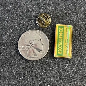 Excellence First Generic Award Gold Tone Pin Pinback #45451 - Picture 1 of 2
