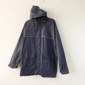 Head Men Jacket Large Navy Blue Windbreaker Tennis Waterproof Vent Hooded - Picture 1 of 20