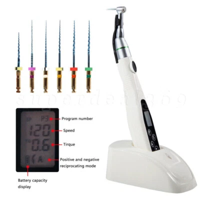 Motor LED dental endo 16:1 contraángulo recíproco + limas rotativas Niti DL Foto 1 de 2