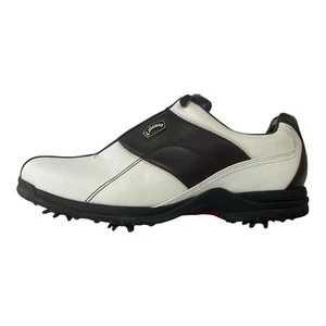Men's White Brown Callaway Golf CG Sport M216-14 Shoes Size 7.5 - Picture 1 of 9