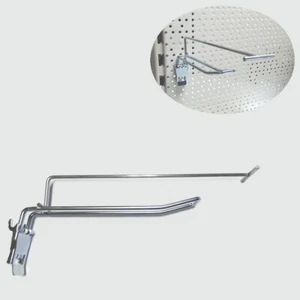 HDE3K= 30 Doppelklapphaken L30cm mit Oberstab Etikettentaschen Lochwand - Bild 1 von 1