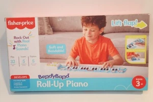 Fisher-Price Roll-Up Piano, 32-Key Electric Piano Keyboard for Kids NEW - Picture 1 of 3