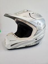 Gmax 46X Jerry Lathrop Future Motocross Snowmobile S White Silver Helmet 