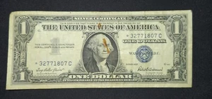 1957 $1 Dollar Silver Certificate Blue Seal Note Star Lower Serial Number - Picture 1 of 2