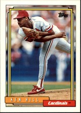 1992 Topps St. Louis Cardinals Baseball Card #664 Ken Hill