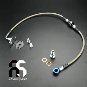 Oil Feed Line For SAAB 900 W/ Stock TE05-12B 49184-03300 / Garrett TB03 w/Filter - Picture 1 of 5