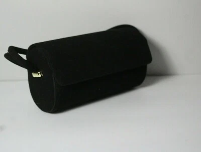 Cartera de noche bala de gamuza negra sintética vintage Foto 1 de 3