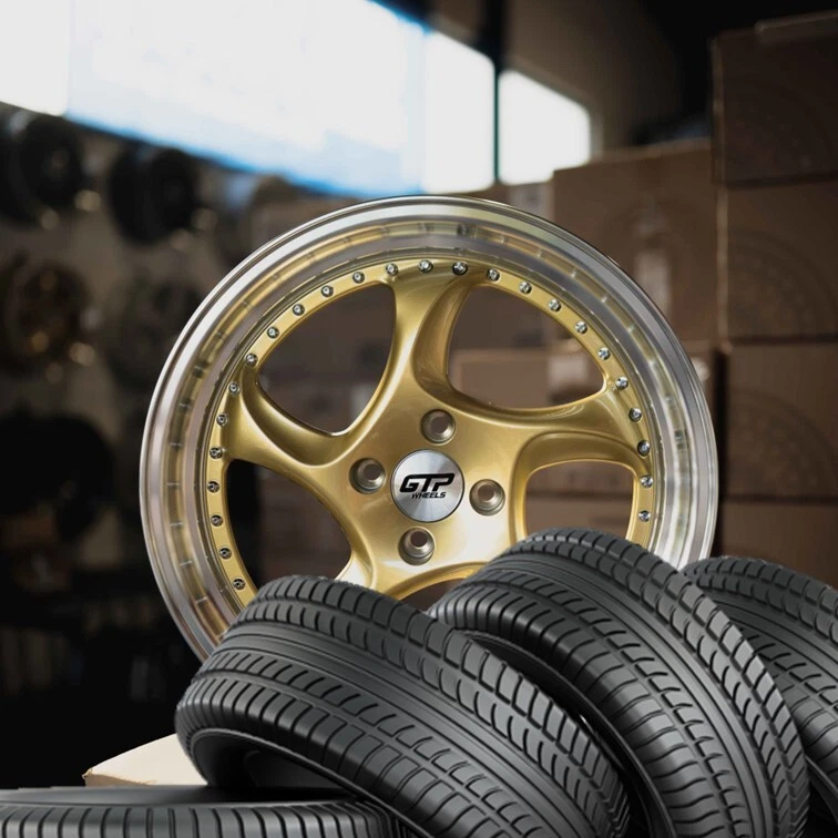 Sommerräder 17" GTP 083 Gold poliert - NANKANG 185/35 R17 - Bild 1 von 1