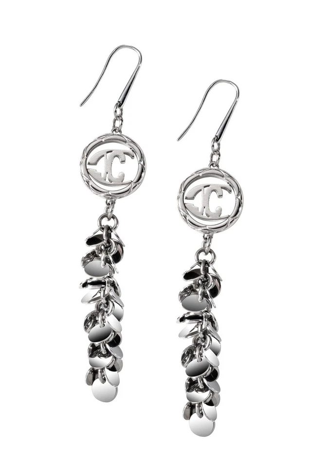 Just Cavalli SCRV04 BLING Ohrhänger Ohrstecker Ohrringe Edelstahl Silber NEU - Bild 1 von 1