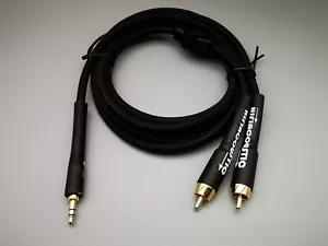 2 Meter 3,5mm Mini auf 2RCA Audio Kabel OCC Kupferdraht - Bild 1 von 3
