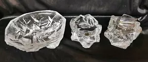 Peill & Putzler Set Schale/Ascher Feuerzeug Kerzenhalter Alaska Ice Look Top 408 - Bild 1 von 6