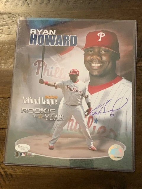 Ryan Howard Autographed 8X10 Photo JSA Authentic - Image 1 of 1