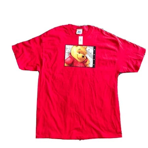 New Vintage Disney Disneyland Resort Winnie The Pooh Red Graphic T Shirt XL - Picture 1 of 4