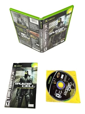 Microsoft Xbox CIB COMPLETO TESTADO Tom Clancy's Splinter Cell 2002 BL - Imagem 1 de 3