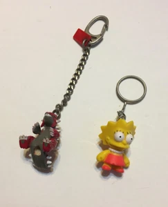 Pokemon And Lisa Simpson Keychains - Foto 1 di 2