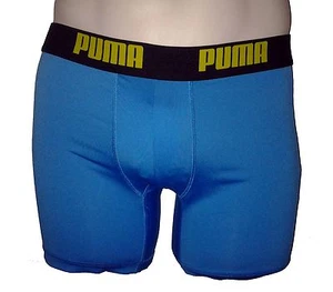 NUEVO SIN ETIQUETAS PUMA HOMBRE TECNOLOGÍA STRETCH RENDIMIENTO BAÚL BOXERS CALZONCILLO AZUL SPANDEX BOXERS - Imagen 1 de 1
