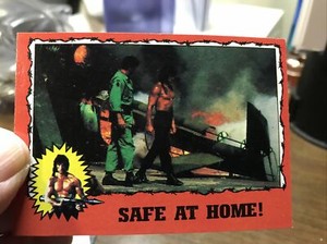 TOPPS RAMBO FIRST BLOOD PART Two 1985 # 55 SAFE AT HOME!