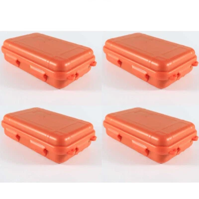 Caja de almacenamiento sellada de plástico naranja 4 piezas Estuche impermeable a prueba de polvo Seco Exterior Foto 1 de 4
