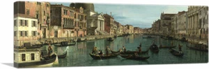 ARTCANVAS Venice - The Grand Canal Panoramic Canvas Art Print by Canaletto - Picture 1 of 11