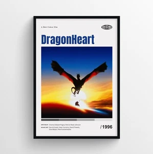 DragonHeart Filmposter Druck, Wandbild - ungerahmt - Bild 1 von 3