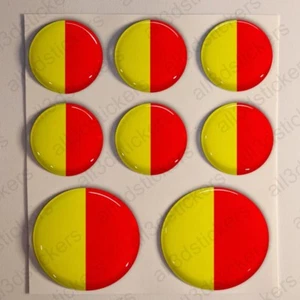Pegatinas Nápoles Pegatina Bandera Nápoles Resina 3D Vinilo Relieve Italia - Bild 1 von 1