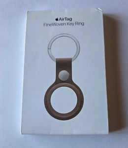 NEW Original TAUPE Apple FineWoven Key Ring for AirTag MT2L3ZM/A - SEALED - Picture 1 of 6
