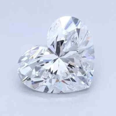 LAB GROWN 0.97 Cts HEART SHAPE E Color VS1 Clarity IGI CERTIFIED CVD Diamond - Image 1 of 4