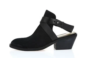 Spendid Dasha Women's black leather open back booties sz. 5.5 - Picture 1 of 7