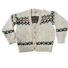 Vintage Sovrano Pure Wool Knit Button Cardigan Size 16 To Fit 95cm Winter